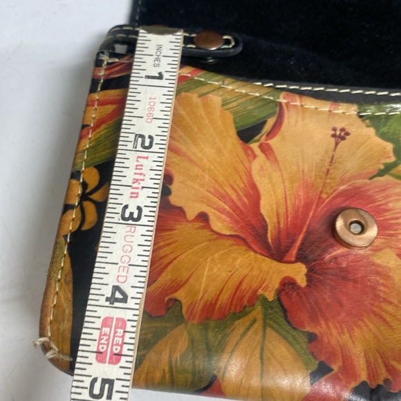 Patricia Nash Floral Leather Crossbody Purse - Picture 12 of 17